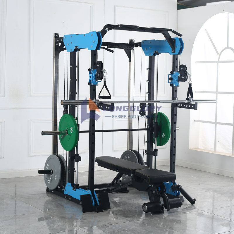 Cad iad na matáin is féidir le Traenáil Raca Squat Machine Smith?