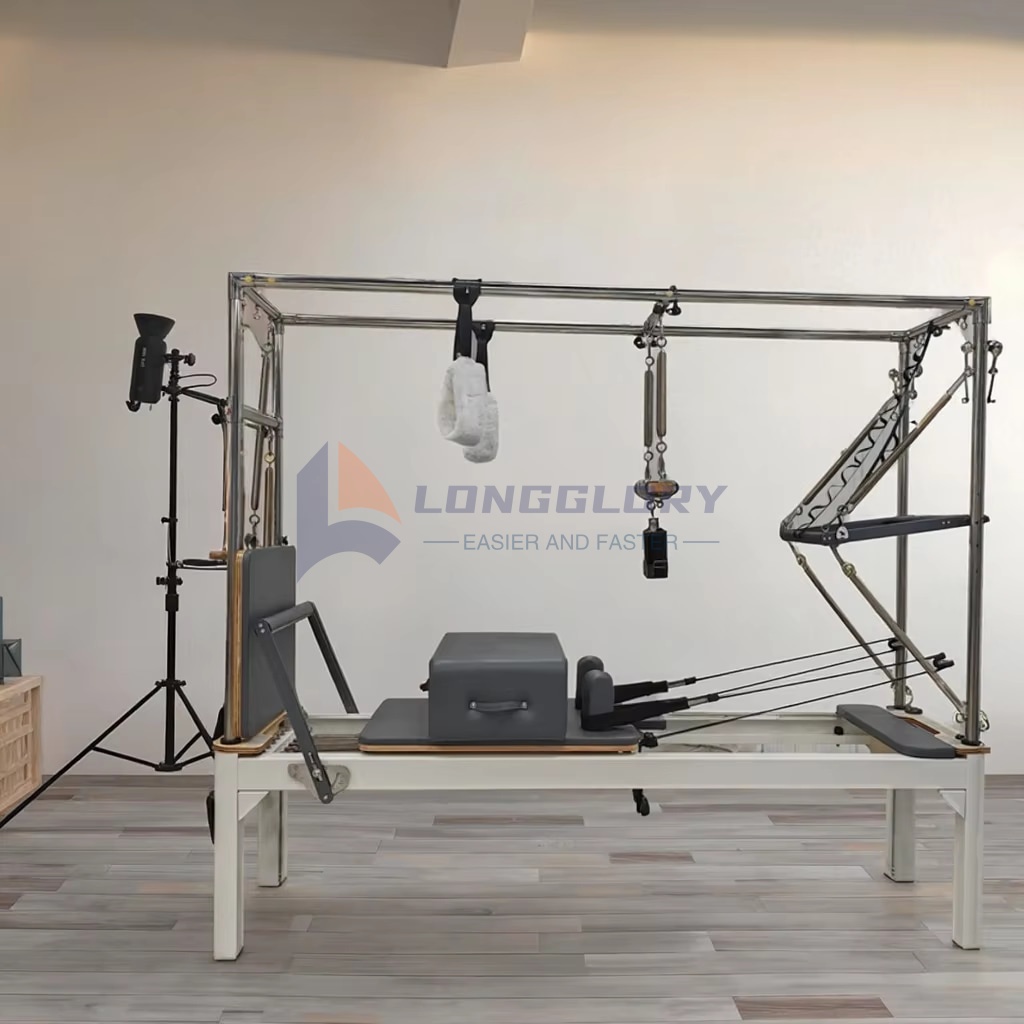 Alúmanaim Pilates 3 as 1 Athchóiritheoir Cadillac