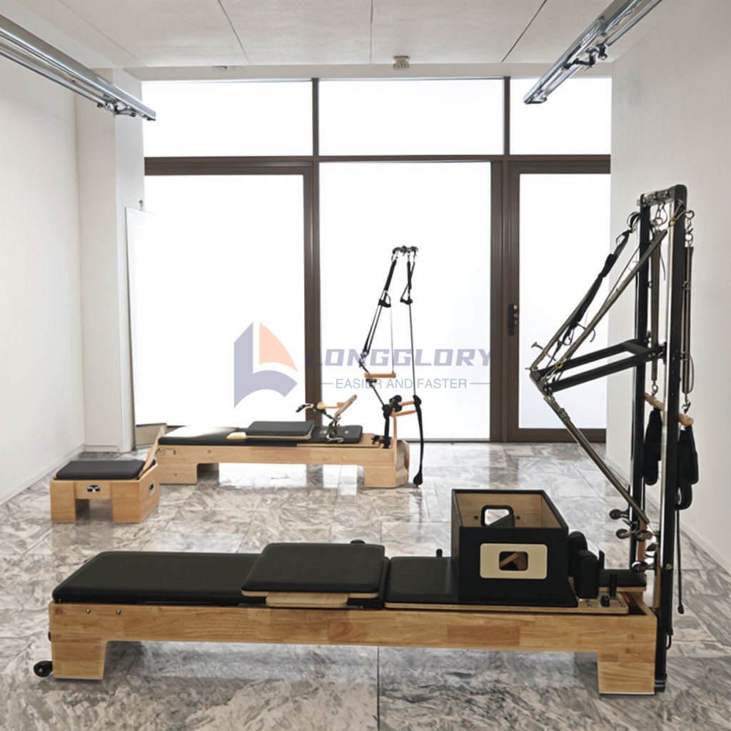 Meaisín pilates adhmaid darach le túr